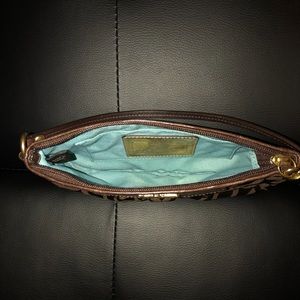 Brown Coach Wristlet